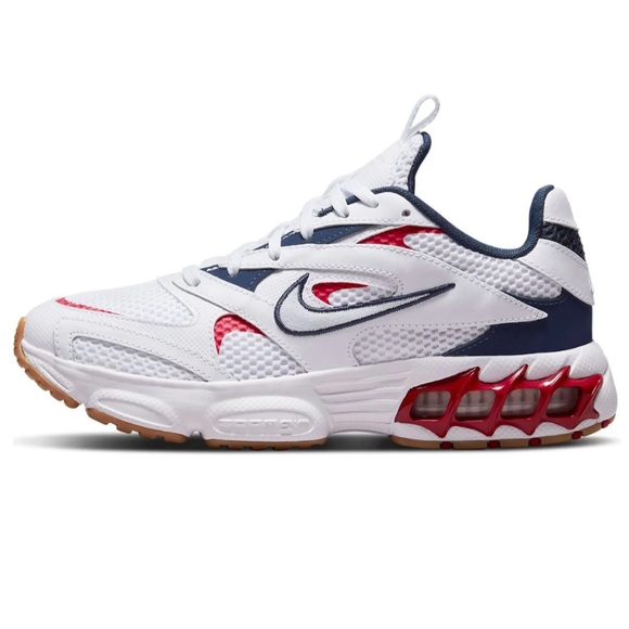 Nike Zoom Air Fire Sneaker White Aura Mystic Hibiscus Midnight Navy Sneakers 6.5 - Picture 8 of 8